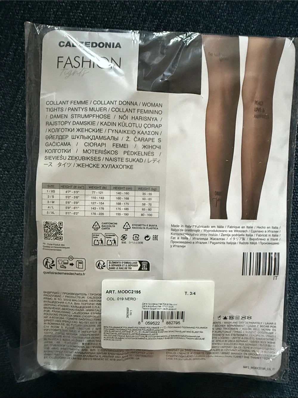 Calzedonia Fashion Tights 30 Denier in Black